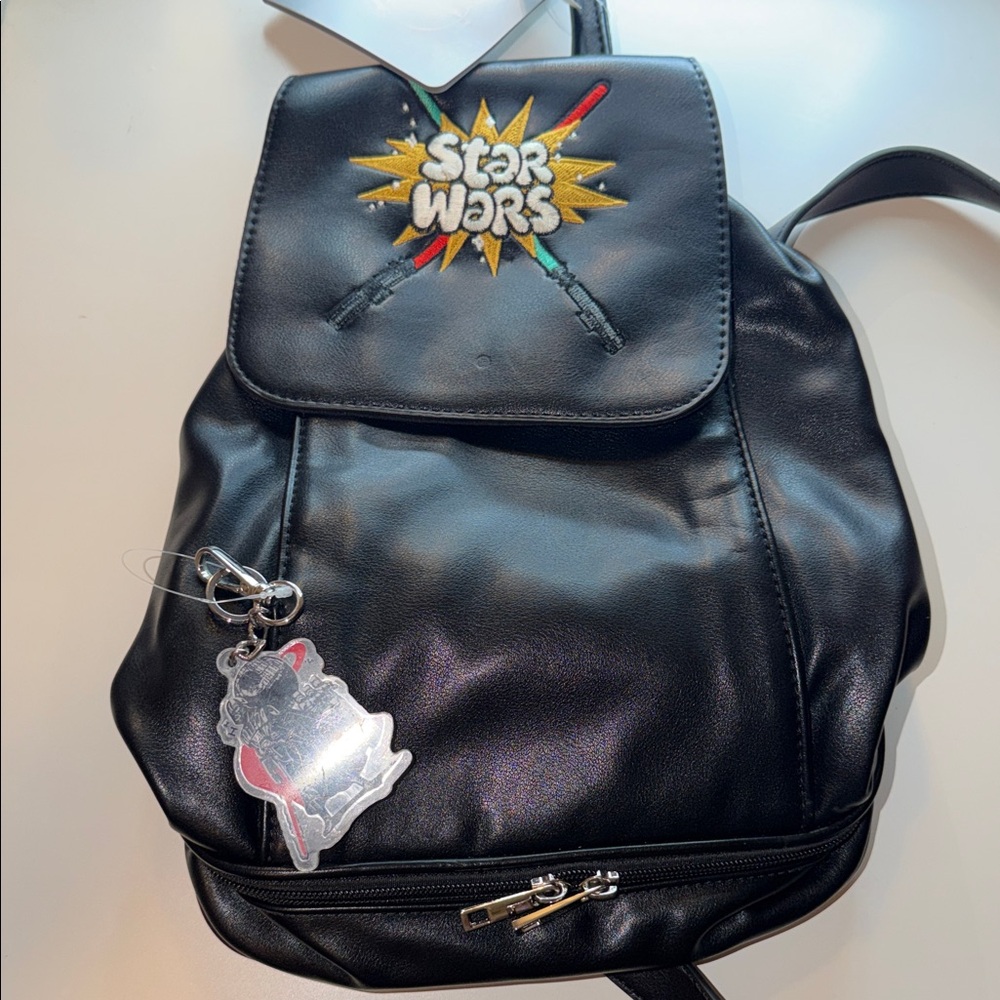 Star Wars Black Backpack with Colorful Logo